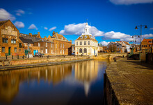 A View Of King's Lynn, A Seaport And Market Town In Norfolk, England