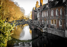 A Sunny Day In Cambridge, A City On The River Cam In Eastern England, Home To The Prestigious University Of Cambridge