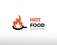 Hot Food Logo Food Logo Restaurant Logo Fire Logo Creative
