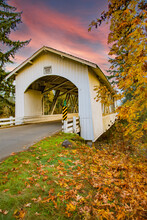 Hannah Covered Bridge Near Sio, Oregon