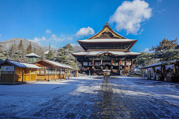 Japanese historical temple and traditional culture, Zenkoji Temple, Nagano, Japan