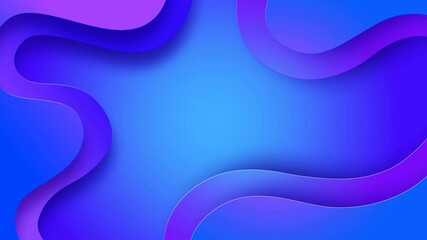 Poster - Liquid morphig wave shapes elegant clean background, Copy space, Seamless loop computer generated graphics
