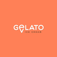 Sticker - Gelato lettering logo