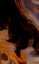 Orange Black Abstract Painting Background Art Illustration Wallpaper Artwork Backdrop
