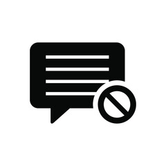 Sticker - No chat icon