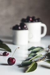 Wall Mural - Ripe juicy cherries