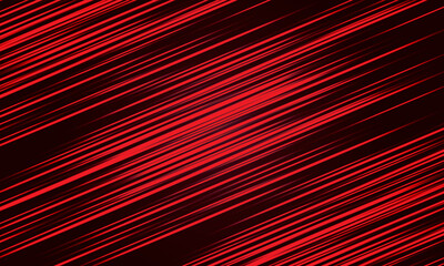 Poster - abstract red light high speed motion dynamic on black background vector illustration.