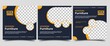 © Applesix_std - Set of Editable social media post template for furniture sale. Vector design with a place for photo. Suitable for social media ads, flyers, sign, banners, and web ads.