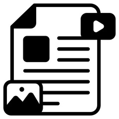 Poster - 
Documents with arrows showing solid icon of file exchange 

