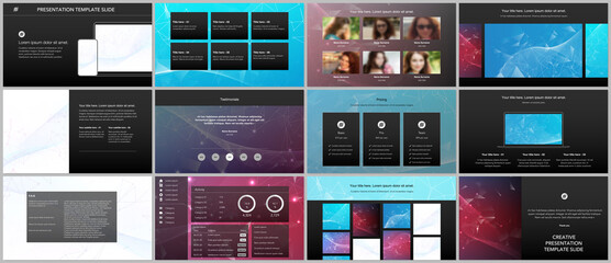 Wall Mural - vector templates for website design, presentations, portfolio. templates for presentation slides, fl