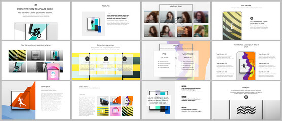 Wall Mural - vector templates for website design, presentations, portfolio. templates for presentation slides, le