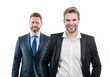 © Olena - true success. leadership. ambitious colleague experts. two men in formalwear.