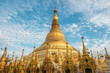 Shwedagon Pagoda, the most sacred Buddhist pagoda and religious site in Yangon, Myanmar (Burma). 