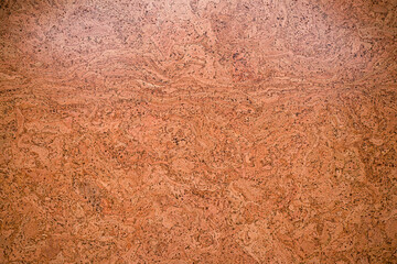 Close-up background and texture of cork board wood surface