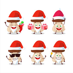 Poster - Santa Claus emoticons with boletus edulis cartoon character