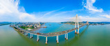 Fototapeta Perspektywa 3d - Shantou Queshi bridge, Shantou City, Guangdong Province, China