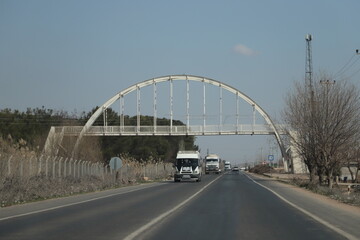 Wall Mural - bridge over the river