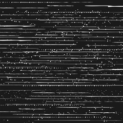 Leinwandbilder - Corrupted play screen with glitch effect. Vector camera film vhs or video home system black background with random noise and horizontal distorted lines. Digital camera screen with distortion signal