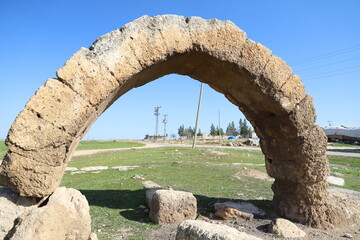 Sticker - ruins of the ancient fortress