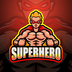 Superhero mascot esport logo design