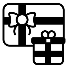 Sticker - 
An icon design of gift with percent card, loyalty 

