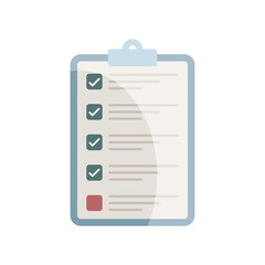 Wall Mural - checklist clipboard icon