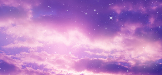 Wall Mural - night sky with stars.