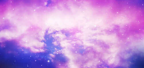 Wall Mural - night sky with stars.