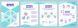 © IMG visuals icons - Banking security brochure template. Improving financial security. Flyer, booklet, leaflet print, cover design with linear icons. Vector layouts for magazines, annual reports, advertising posters
