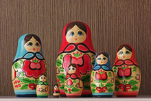Figures Of A Colorful Matryoshka