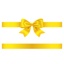 Yellow Ribbon And Bow 