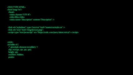 Wall Mural - digital text code on old monitor. computer code appearing on monitor. hacker code running down compu