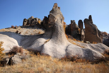 Poster - Rocks shaped by the wind.