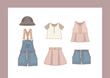 © Vitayuliaart - Large set of fashion children's clothes
