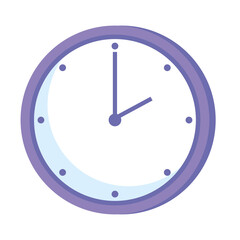 Poster - time clock device hours icons