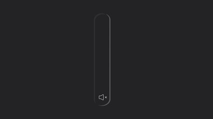 Aufkleber - Sliding fader with volume inscription. 4K clip
