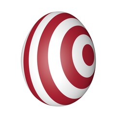 Poster - Easter egg with USA flag. Easter holiday.