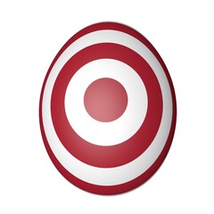 Poster - Easter egg with USA flag. Easter holiday.