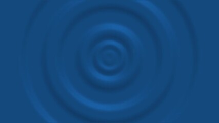 Poster - 3d render of Blue abstract pattern of liquid ripples. Seamless loop animation