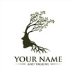 © CreativeStudio151 - blooming tree with female face, vector, Vector person ecological, think green, tree brain logo concept. human mind, growth , innovation, thinking, symbol stock illustration.