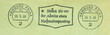 briefmarke stamp post letter mail brief frankierung cancel vintage retro alt old hamburg 1966 grün green frankierung cancellation slogan werbung stellen sie vor der abreise einen nachsendungsantrag