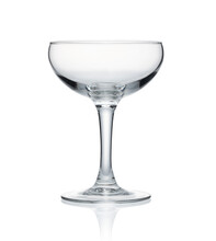 Champagne Coupe On A White Background