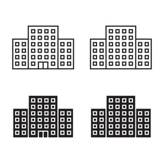 Sticker - Vector building Icon