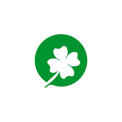 Sticker - Clover leaf logo design template