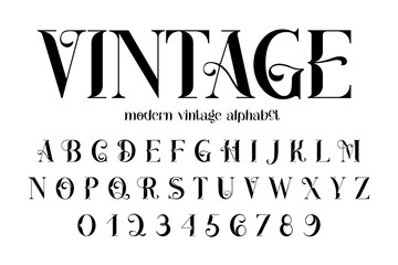 Vintage decorative font - Cathleen. Retro typerface. Elegance serif alphabet. Vector font for label, branding, tags, t-shirt, alcohol bottle.