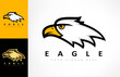 Eagle logo bird vector. Animal design.