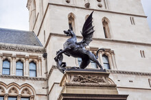 Griffon Sculpture (symbol Of London) On Strand Street, London, UK