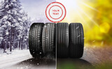 Fototapeta Do przedpokoju - Swap winter tires for summer tires with sale quality seal - time for summer tires
