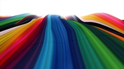 Poster - abstract network mesh waving fx background loop/ 4k animation of an abstract background of powerful 