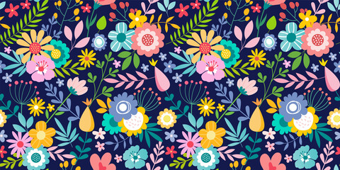 Wall Mural - beautiful romantic flower collection with roses, leaves, floral bouquets, flower compositions. noteb